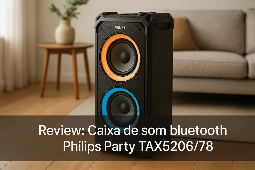 Cinco Melhores Modelos de Caixa de som bluetooth Philips party tax5206/78