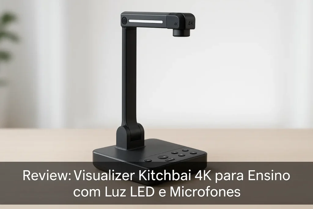 Visualizer Kitchbai 4K para Ensino com Luz LED e Microfones