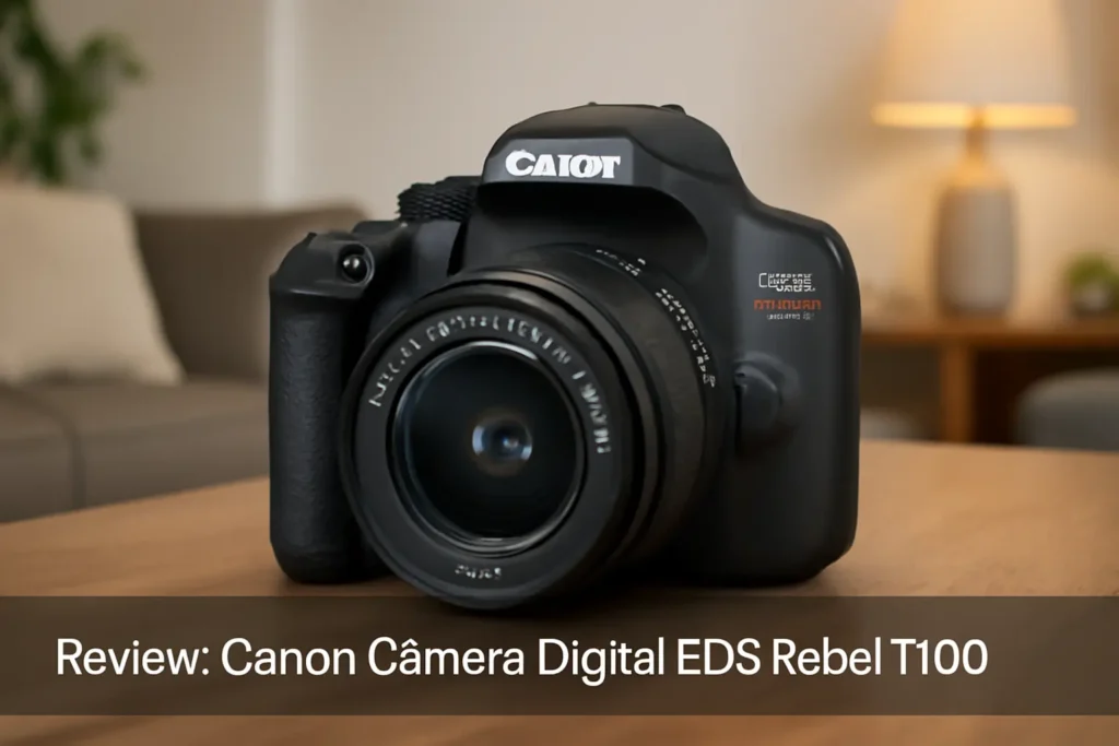 Canon Câmera Digital EOS Rebel T100: Compacta e Fácil de Usar