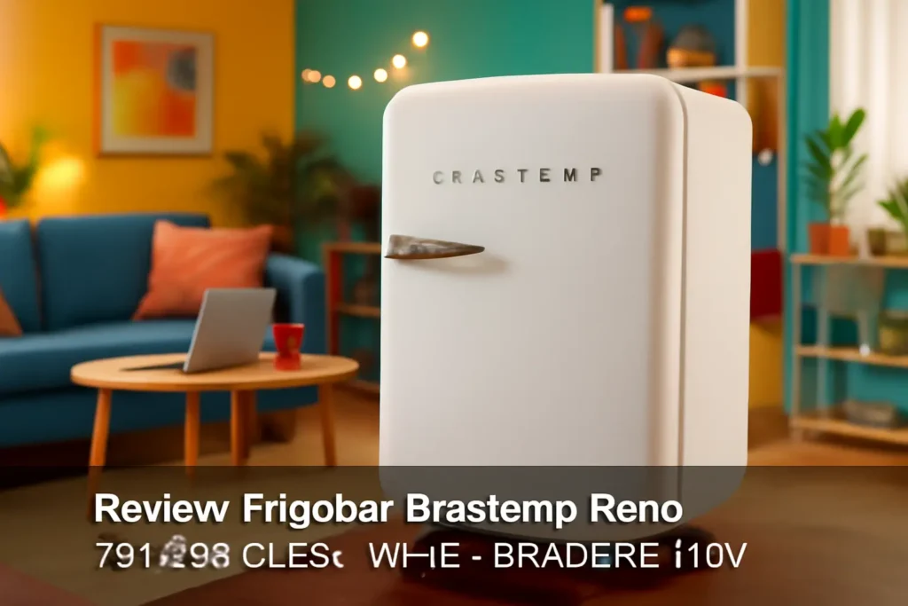 Frigobar Brastemp Retrô 76 Litros Classic White - BRA08HB 110V: Design e Funcionalidade em Um Só Produto
