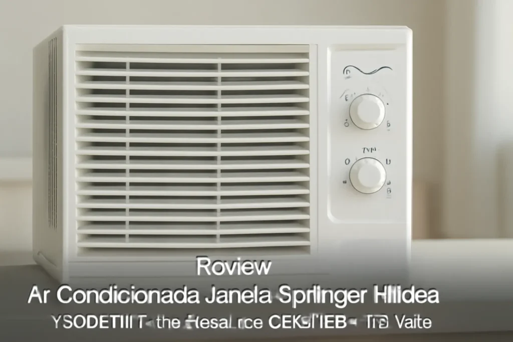 Ar Condicionado Janela Springer Midea 7500 BTU/h Frio Mecânico QCK078BB - 127 Volts: Eficiência e Conforto em um Só Aparelho