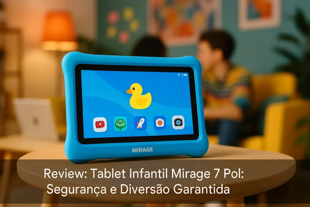 Tablet Infantil Mirage 7 Pol: Segurança e Diversão Garantida