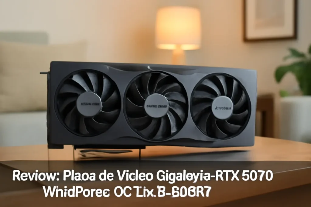 Placa de Vídeo Gigabyte GeForce RTX 5070 WindForce OC 12GB GDDR7 – Ray Tracing, DLSS 3, Resfriamento Triplo