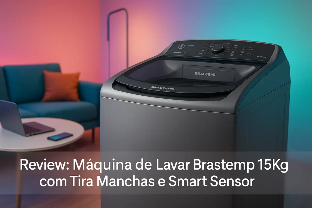 Máquina de Lavar Brastemp 15Kg com Tira Manchas e Smart Sensor