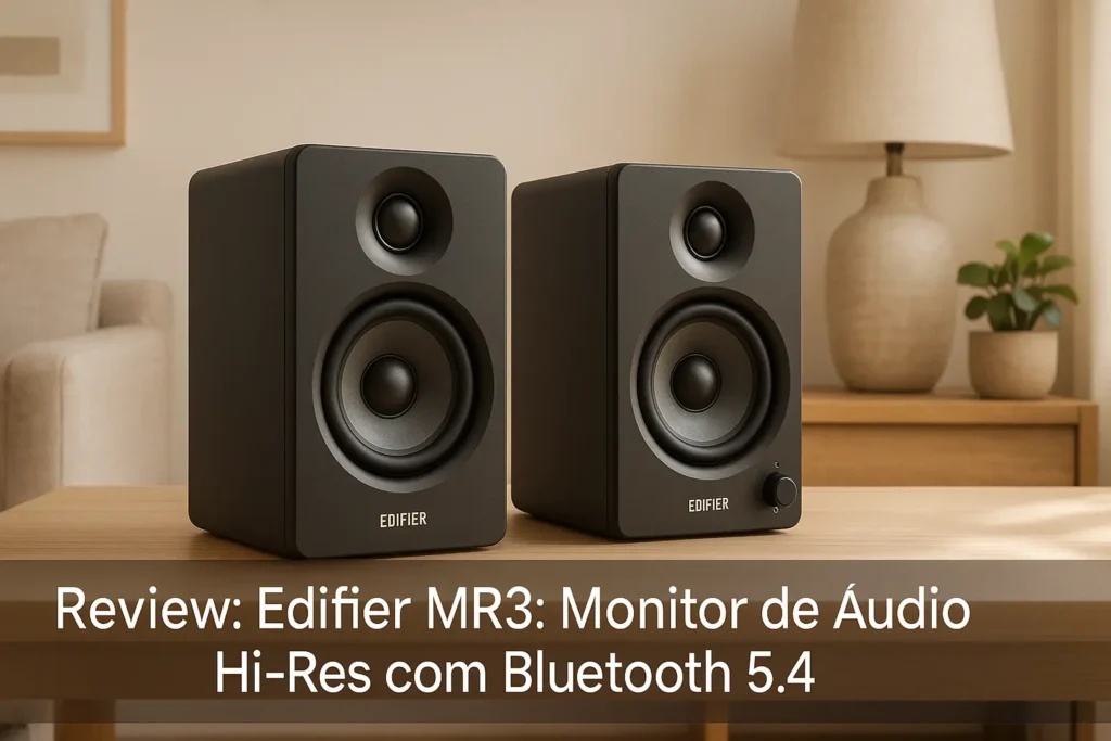 Edifier MR3: Monitor de Áudio Hi-Res com Bluetooth 5.4