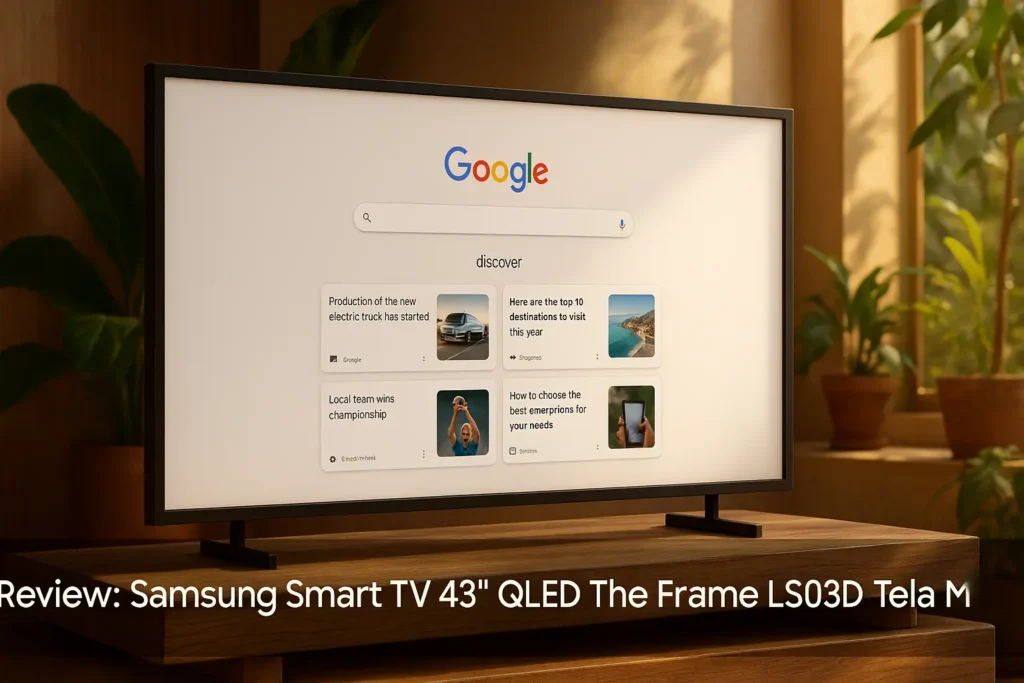 Samsung Smart TV 43" QLED The Frame LS03D Tela Matte