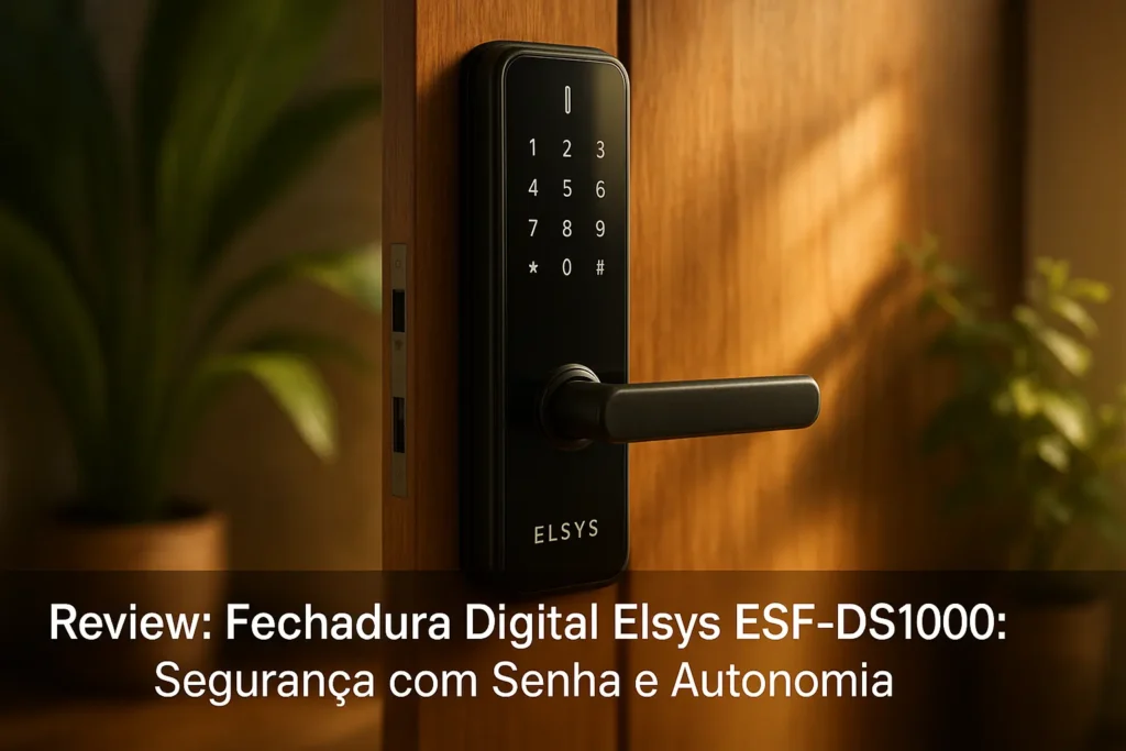 Fechadura Digital Elsys ESF-DS1000: Segurança com Senha e Autonomia