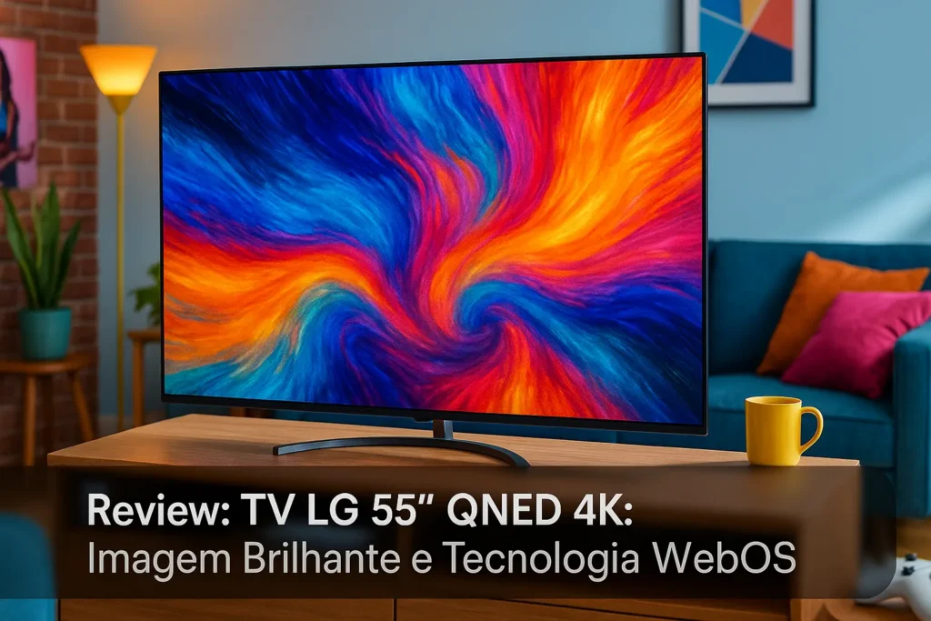 TV LG 55" QNED 4K: Imagem Brilhante e Tecnologia WebOS