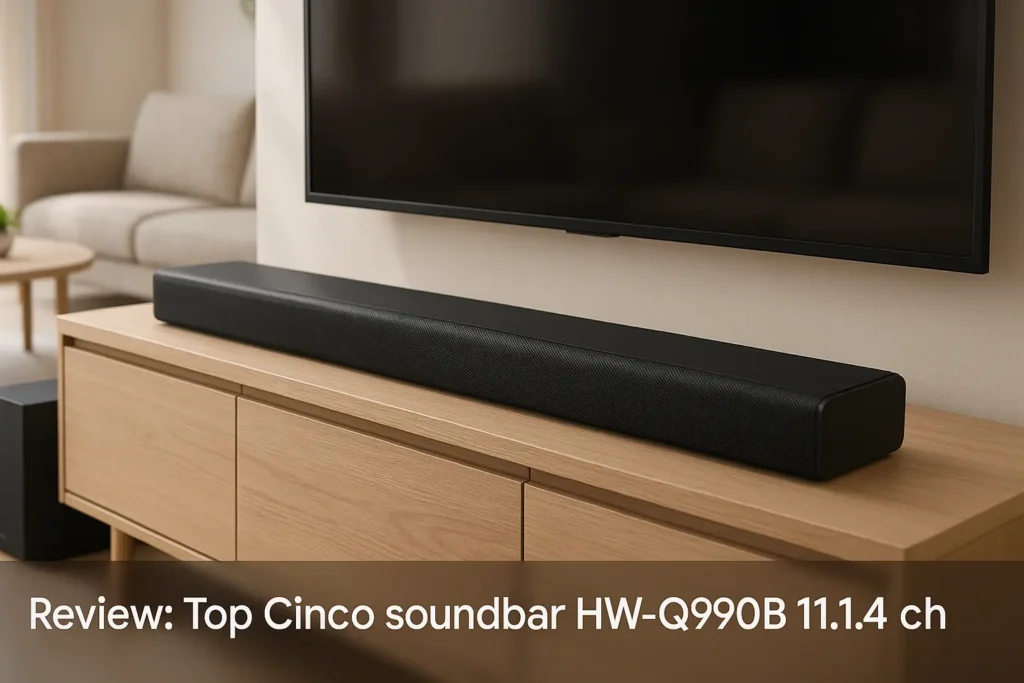 Top Cinco soundbar hw-q990b 11.1.4 ch