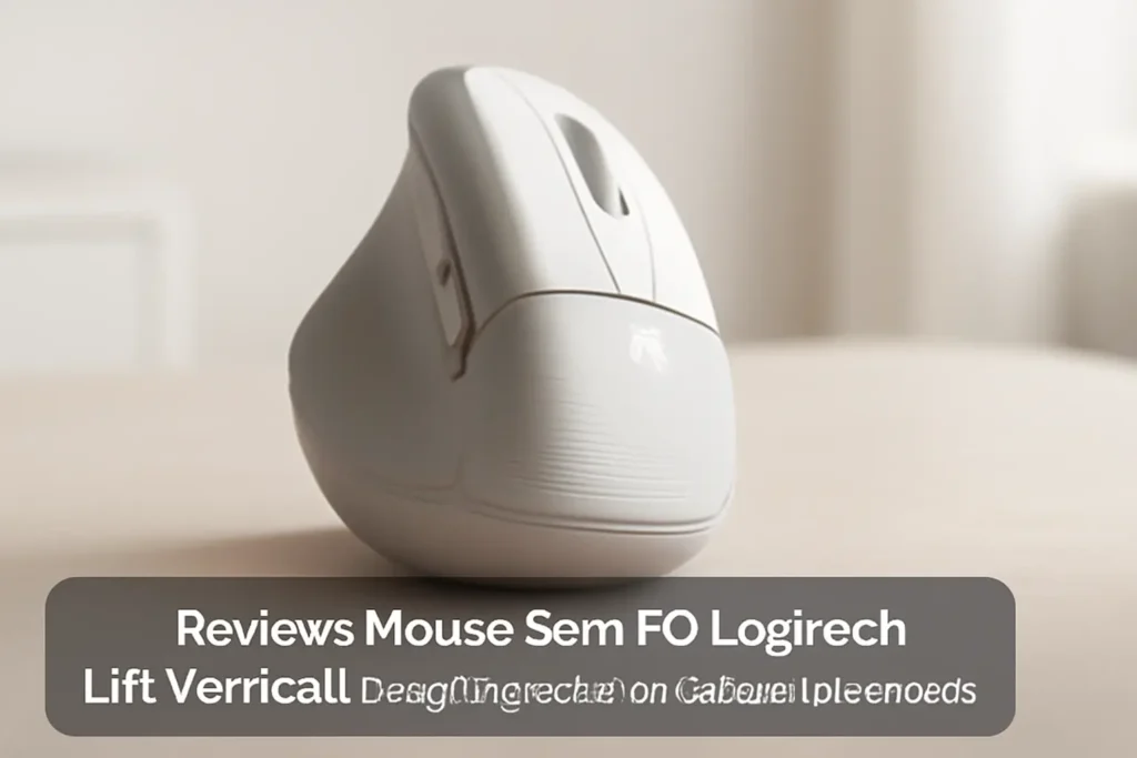Mouse Sem Fio Logitech Lift Vertical: Design Ergonômico e Cliques Silenciosos