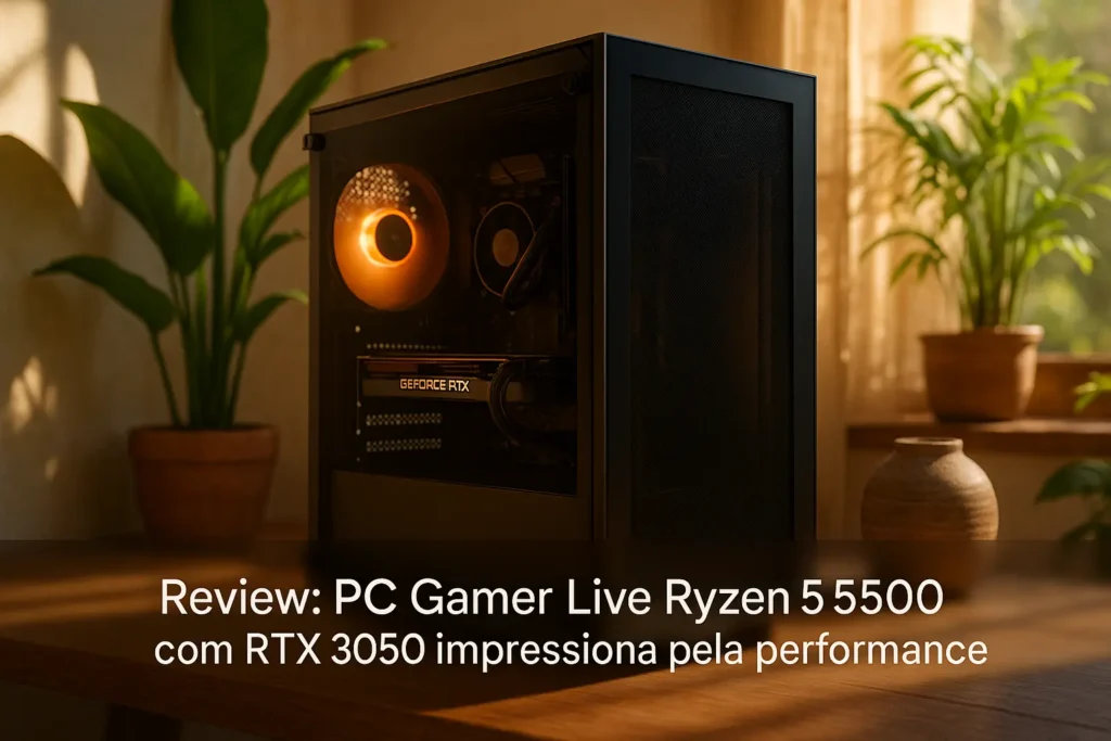 PC Gamer Live Ryzen 5 5500 com RTX 3050 impressiona pela performance