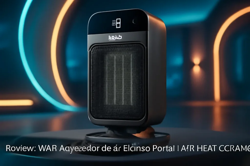 WAP Aquecedor de Ar Elétrico Portátil AIR HEAT CERAMIC: 3 em 1, 1500W