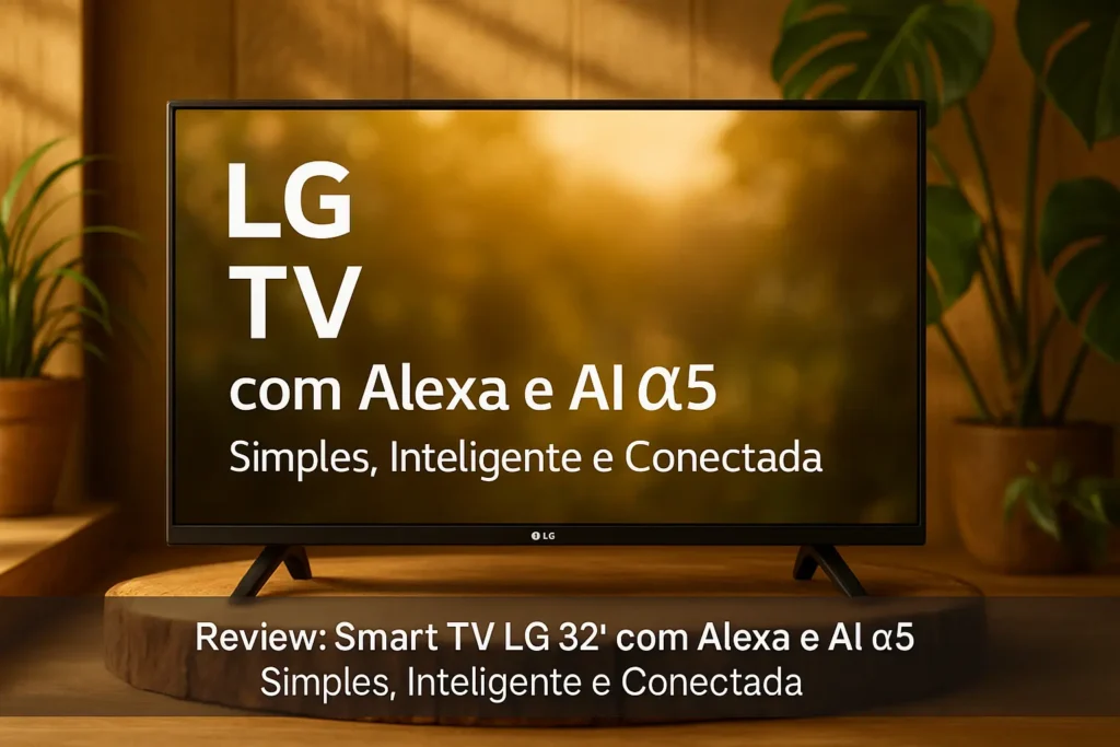 Smart TV LG 32" com Alexa e AI α5: Simples, Inteligente e Conectada