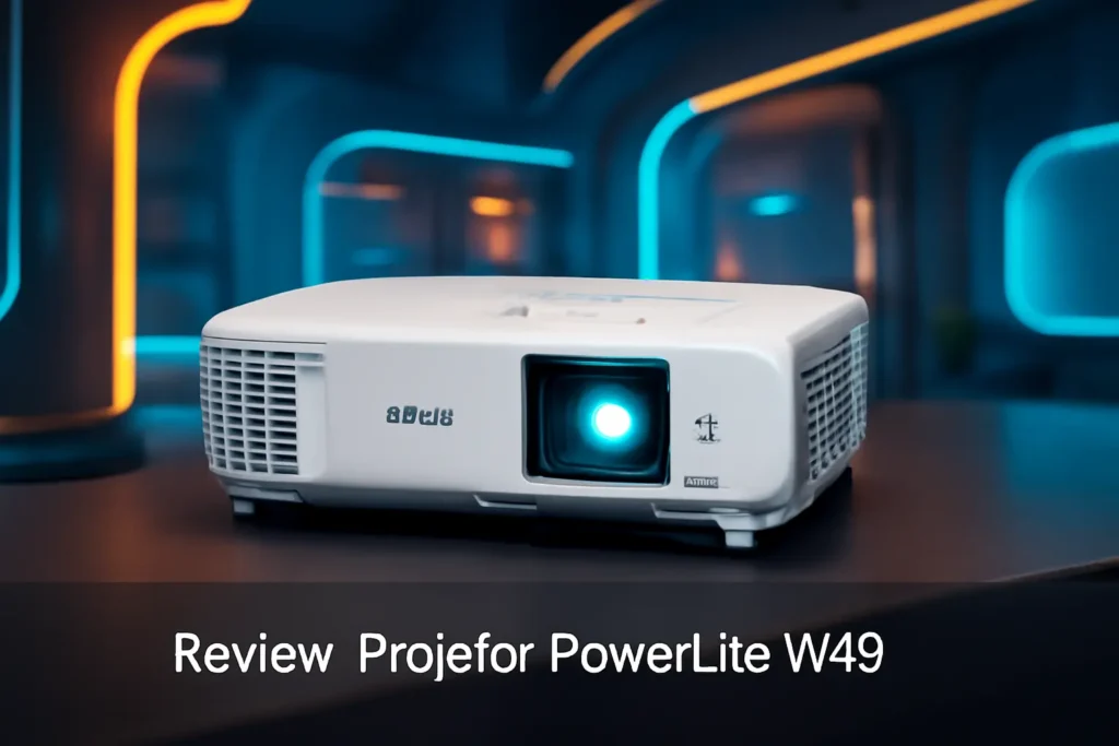 Projetor Powerlite W49: 3800 Lúmens, WXGA, HDMI, Bivolt, EPSON