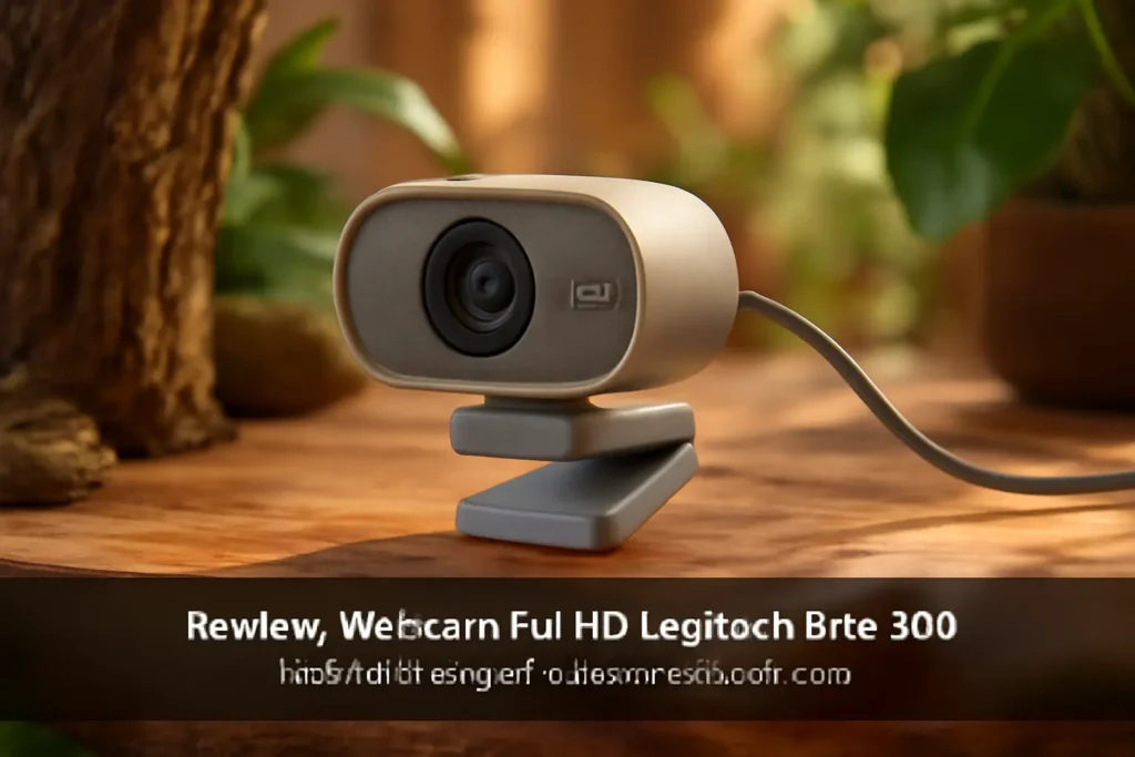 Webcam Full HD Logitech Brio 300: Qualidade de Imagem e Conectividade USB-C