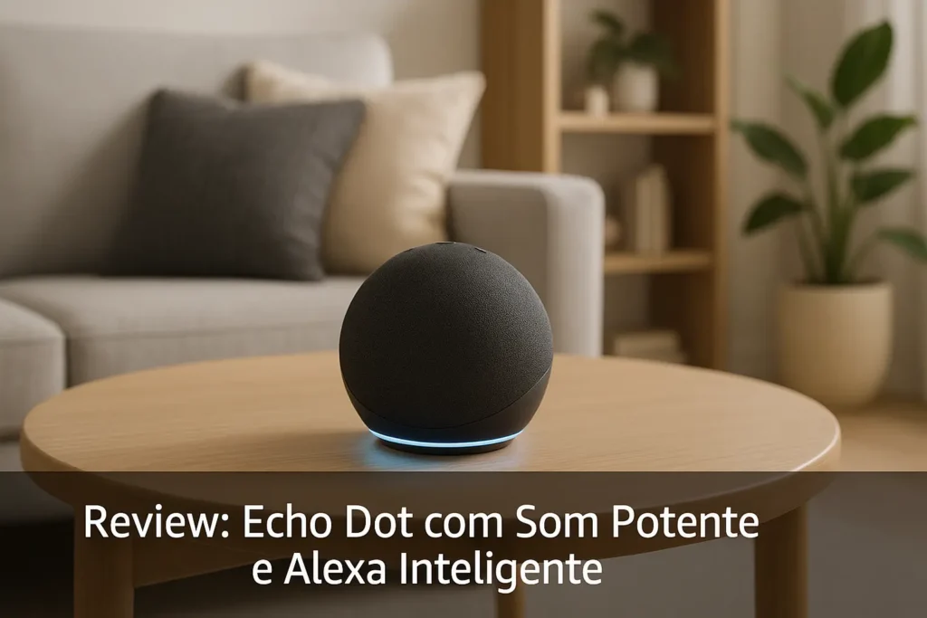 Echo Dot com Som Potente e Alexa Inteligente