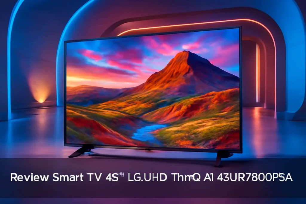 Smart TV 43" LG UHD ThinQ AI 43UR7800PSA: Tecnologia e Desempenho em 4K