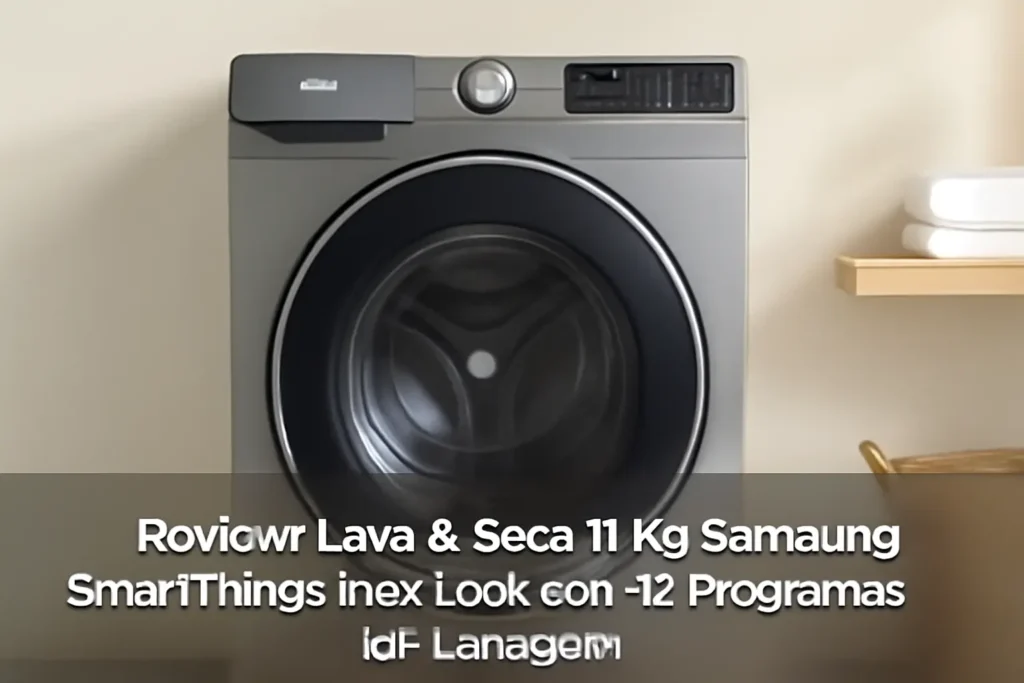 Lava & Seca 11 Kg Samsung SmartThings Inox Look com 12 Programas de Lavagem
