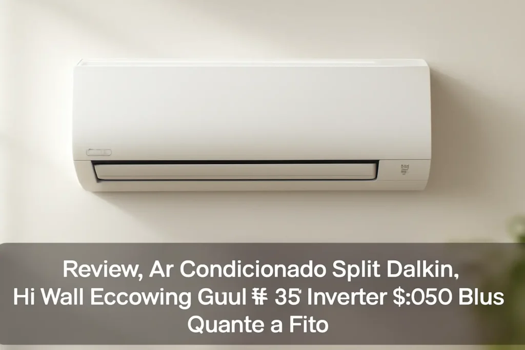 Ar Condicionado Split Daikin Hi Wall Ecoswing Gold R-32 Inverter 9.000 Btus Quente e Frio