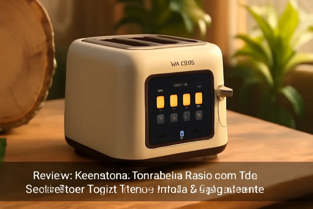 Keenstone Torradeira Retrô com Tela Sensível ao Toque: Funcionalidade e Design Moderno