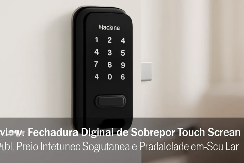 Fechadura Digital de Sobrepor Touch Screen FR 101 Preto Intelbras: Segurança e Praticidade em Seu Lar