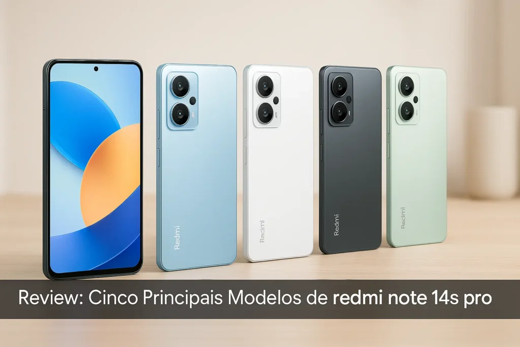 Cinco Principais Modelos de redmi note 14s pro