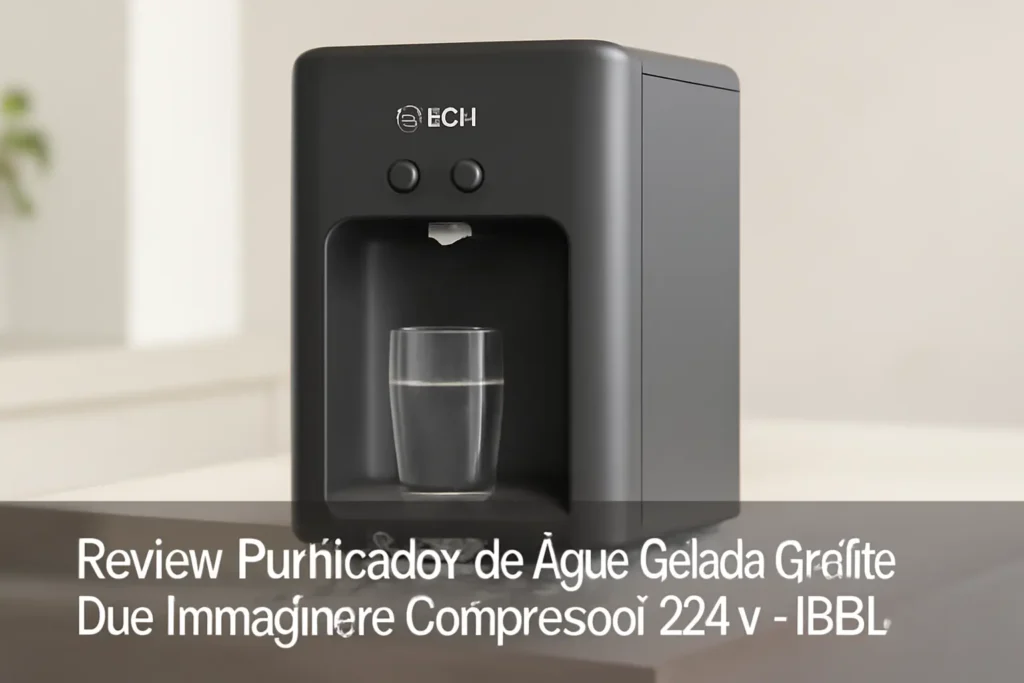 Purificador de Água Gelada Grafite Due Immaginare Compressor 220v - IBBL
