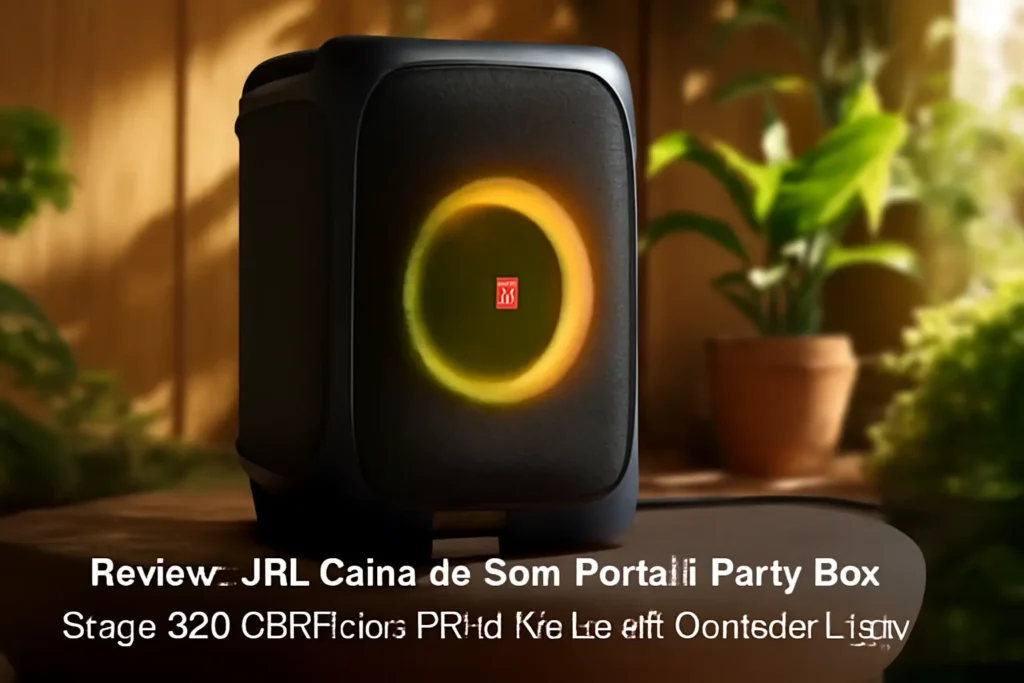 JBL Caixa de Som Portátil Party Box Stage 320: Potência e Performance em Qualquer Lugar