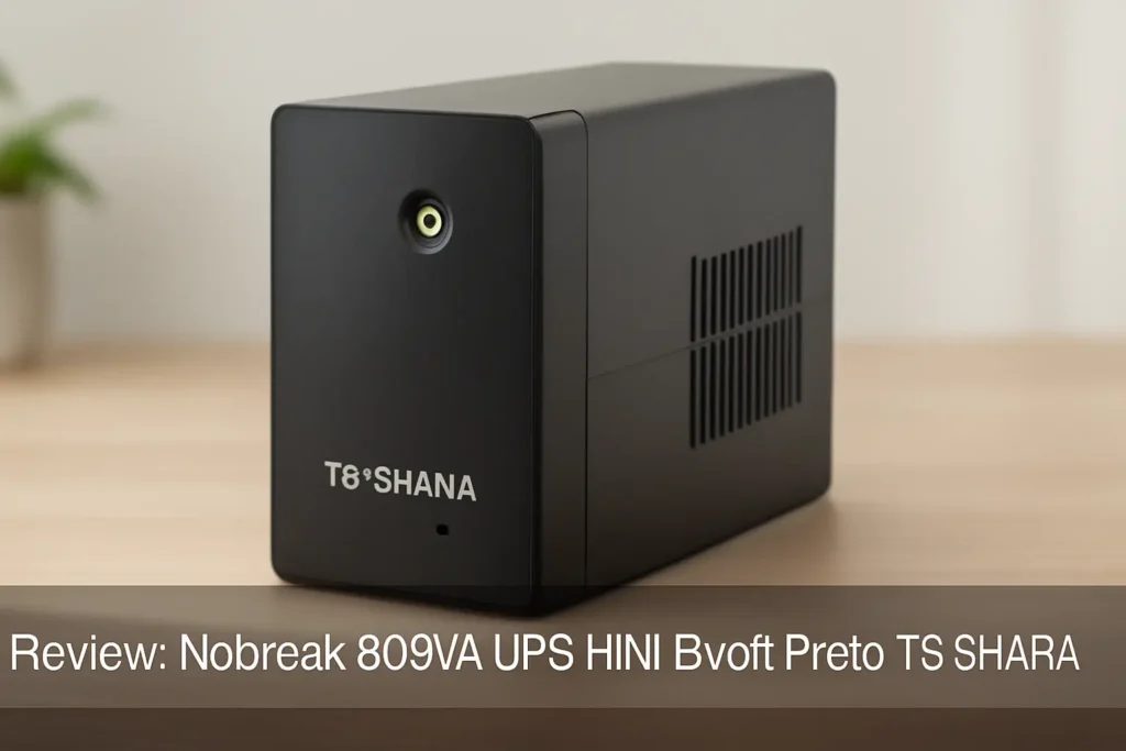 Nobreak 600VA UPS MINI Bivolt Preto TS SHARA: Compacto e Eficiente