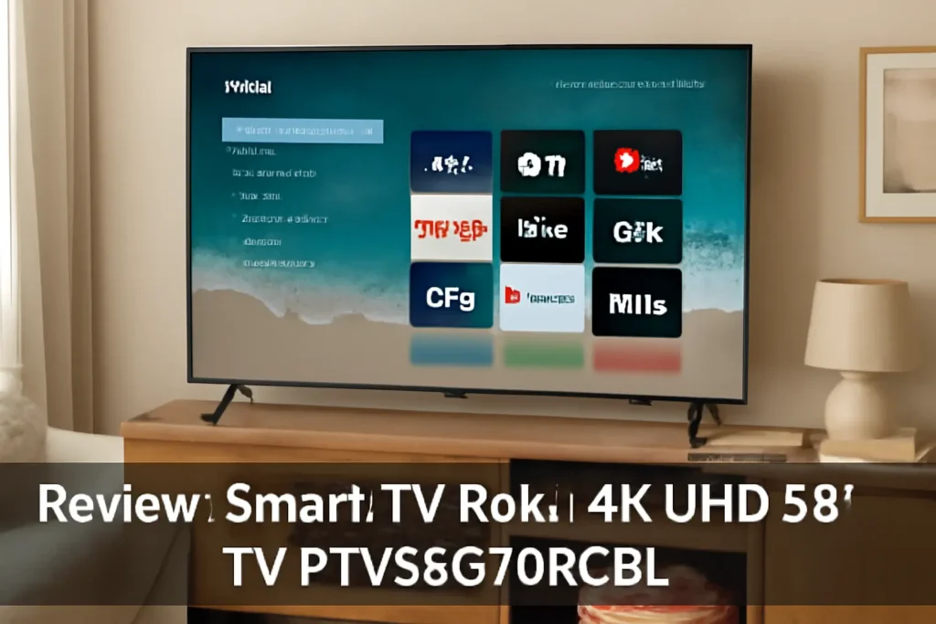 Smart TV Roku 4K UHD 58” TV PTV58G70RCBL: Qualidade de Imagem e Conectividade