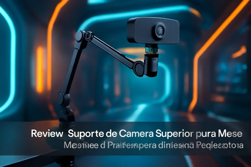 Suporte de Câmera Superior para Mesa: Ajustável e Flexível para Diversos Dispositivos