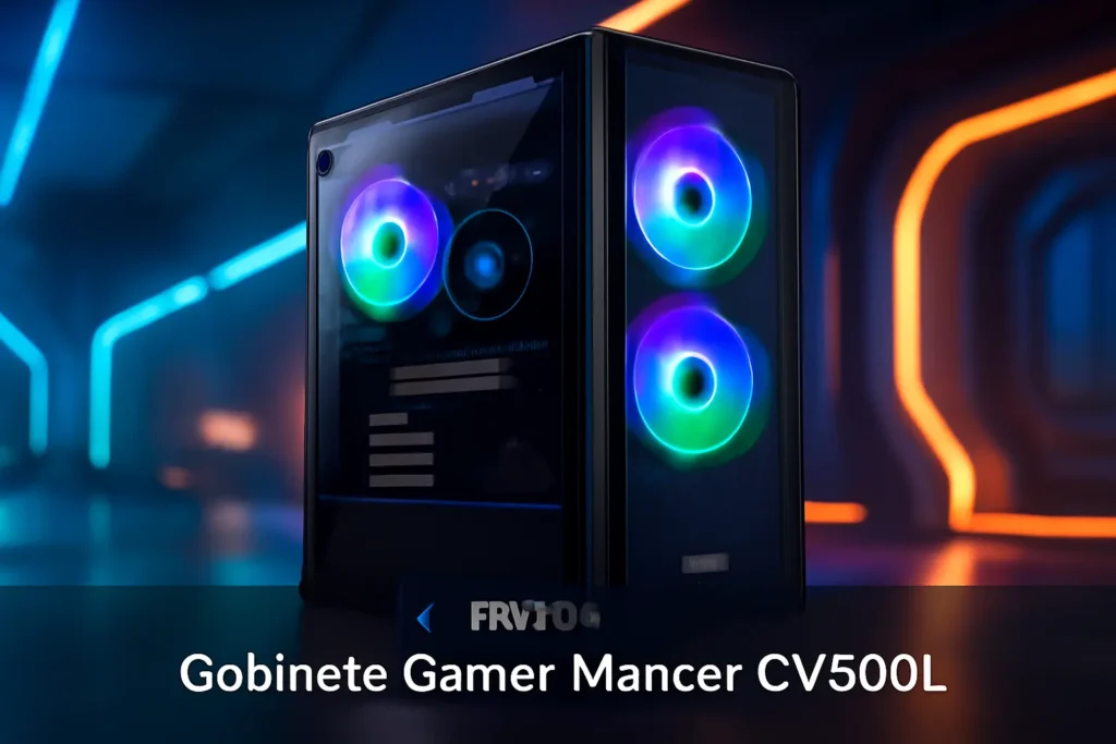 Gabinete Gamer Mancer CV500L: Vidro Panorâmico, Alta Compatibilidade e Design Moderno