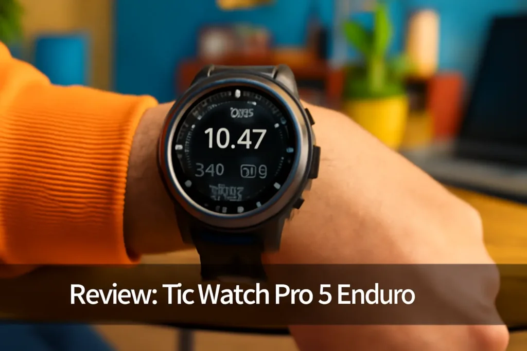 TicWatch Pro 5 Enduro: Smartwatch para Homens com Bateria de 90 Horas e Modo de Treinamento Avançado