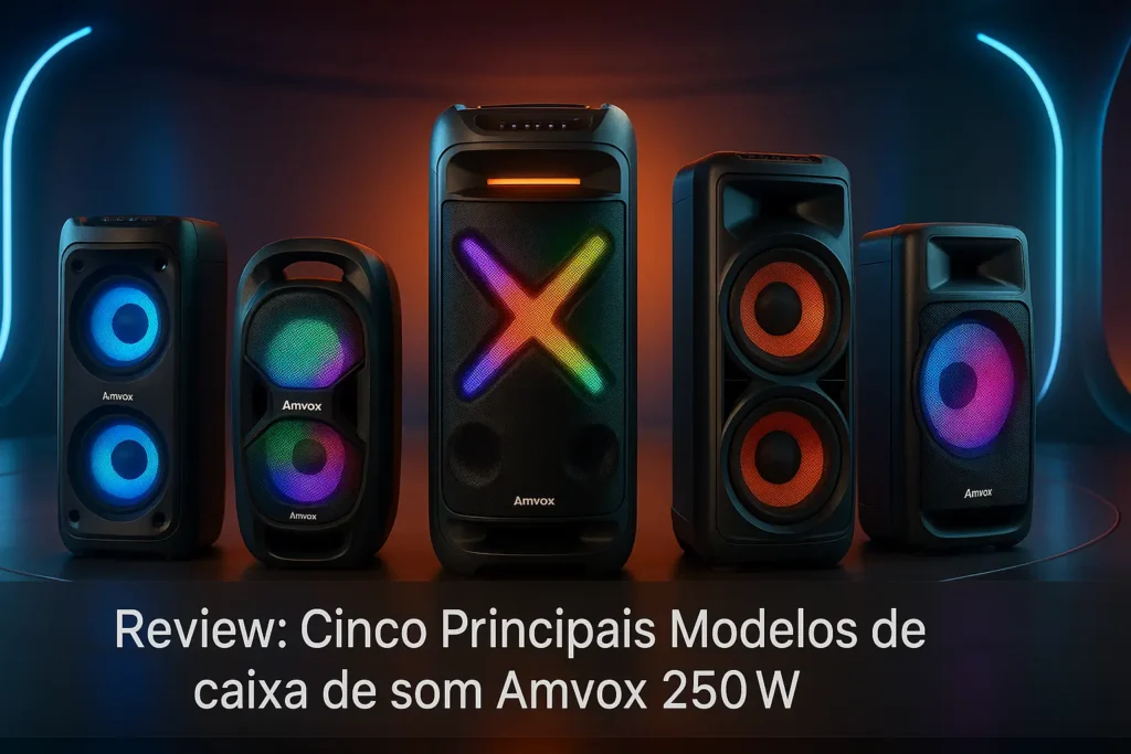 Cinco Principais Modelos de caixa de som Amvox 250w