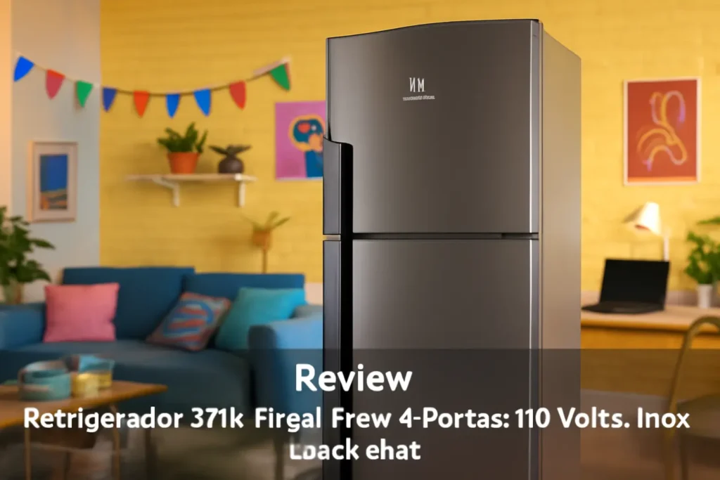Refrigerador 371L Frost Free 2 Portas 110 Volts, Inox, Electrolux