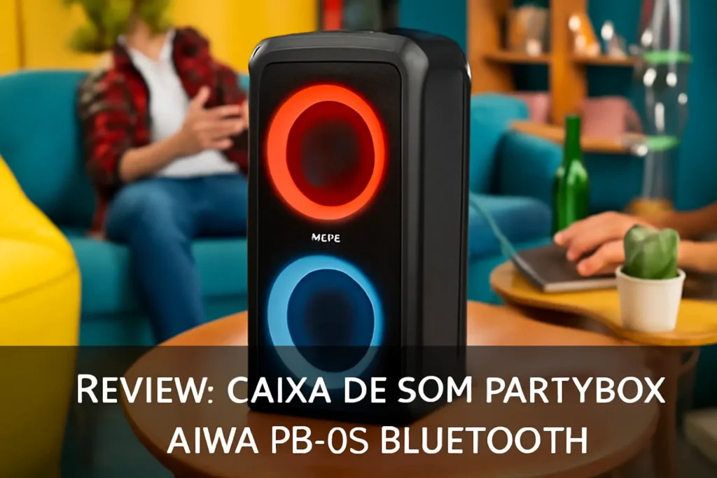 Caixa de Som PartyBox AIWA PB-06 Bluetooth: Potência e Som de Alta Definição