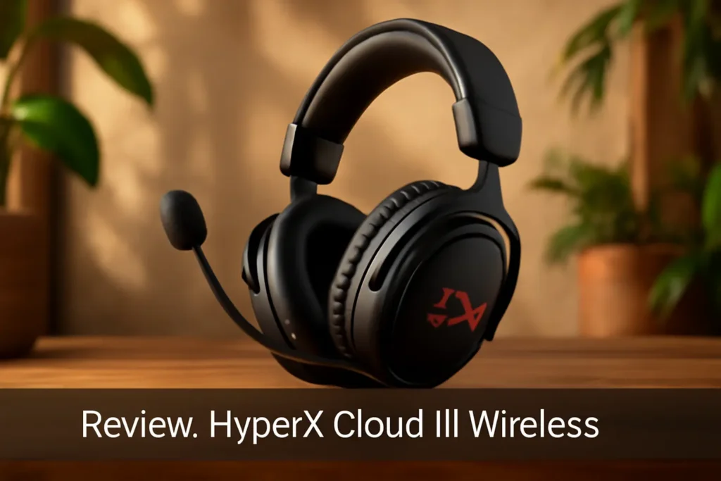 Fone Hyperx Cloud III Wireless Drive 53mm DTS para PC, PS5, PS4, Switch - Preto