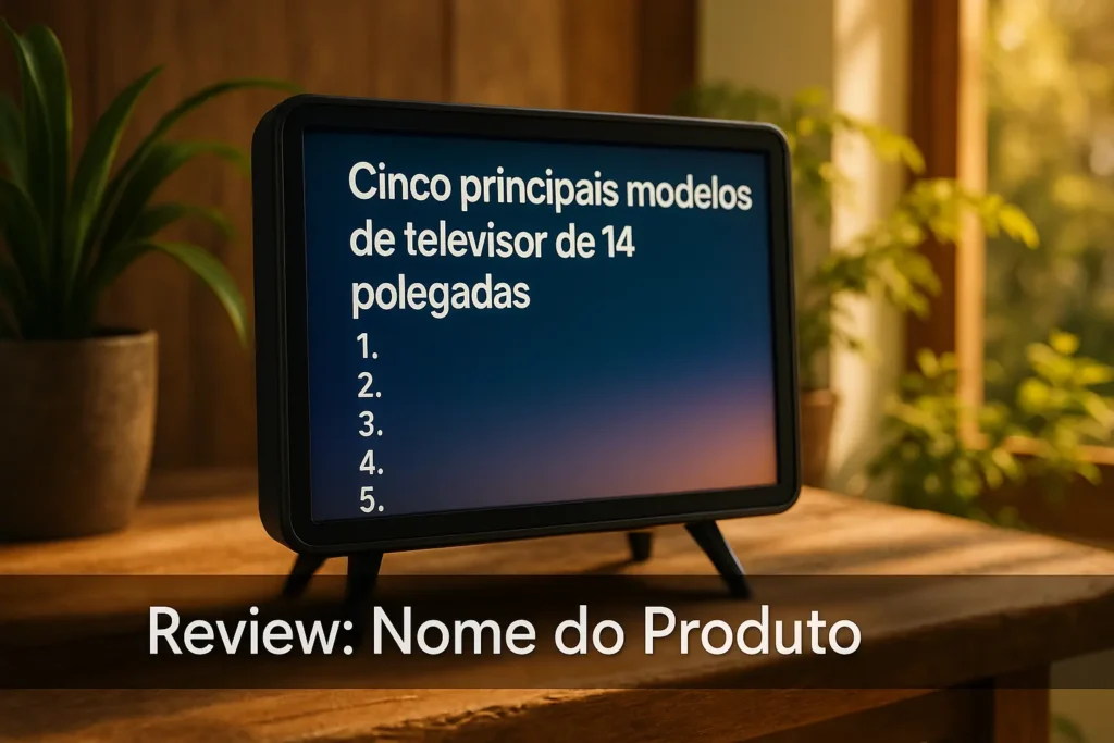 Cinco Principais Modelos de televisor de 14 polegadas