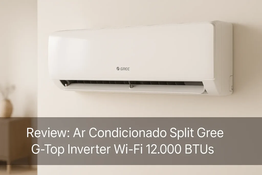 Ar Condicionado Split Gree G-Top Inverter Wi-Fi 12.000 BTUs