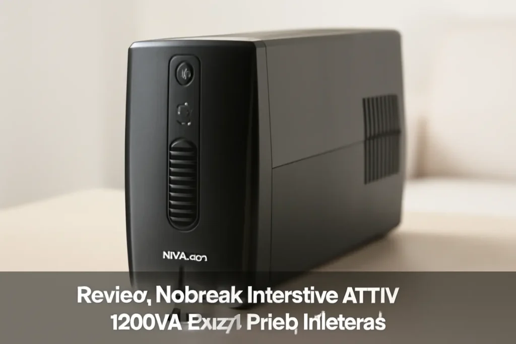 Nobreak Interativo ATTIV 1200VA Bivolt Preto Intelbras: Proteção e Autonomia para Seus Equipamentos
