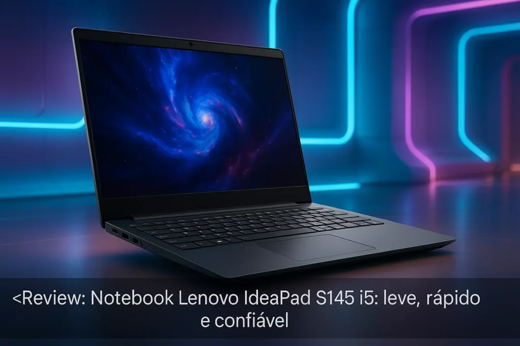 Notebook Lenovo Ideapad S145 i5: leve, rápido e confiável