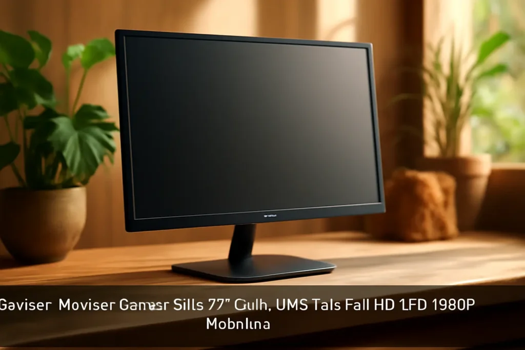 Monitor Gamer Slim 22" 60Hz 5MS Tela Full HD LED 1080P HDMI/VGA Base Vesa