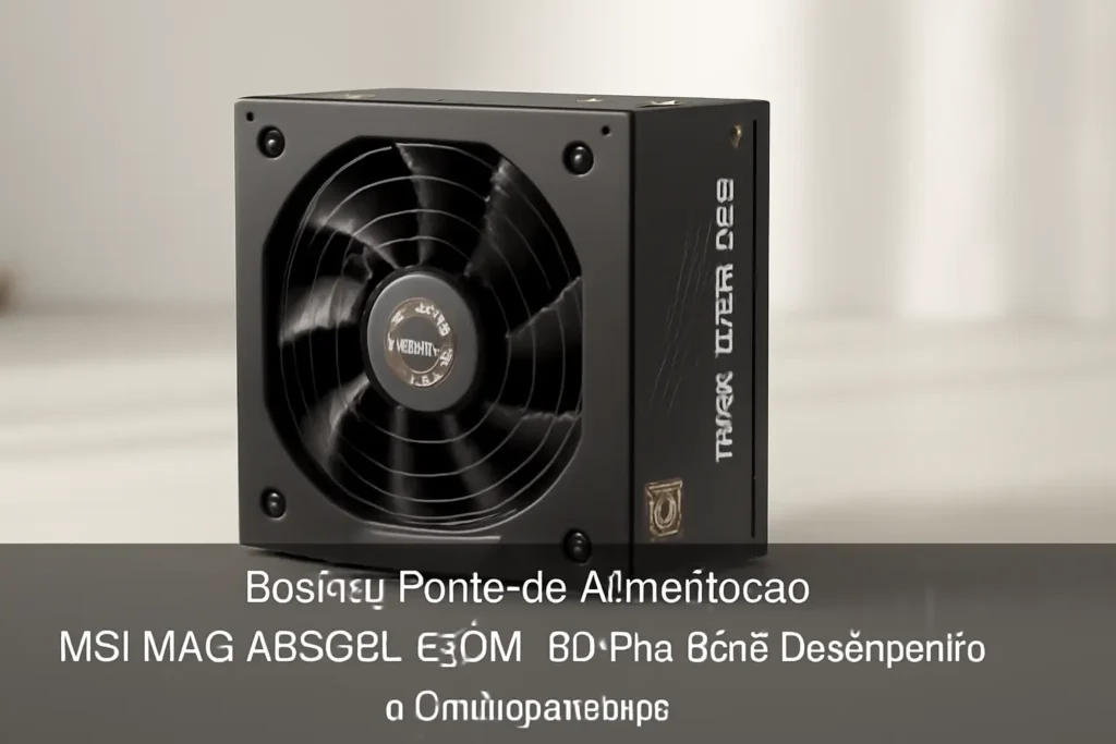 Fonte de Alimentação MSI MAG A850GL 850W, 80 Plus Gold: Desempenho e Confiabilidade