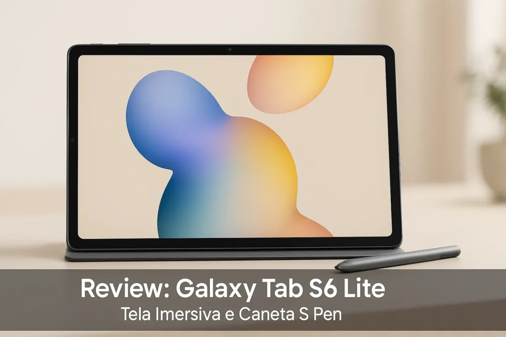 Galaxy Tab S6 Lite: Tela Imersiva e Caneta S Pen