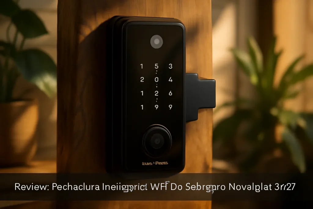 Fechadura Inteligente Wifi De Sobrepor Novadigital SM07: Abertura por Biometria, Senha, Tag, Chave e Remotamente