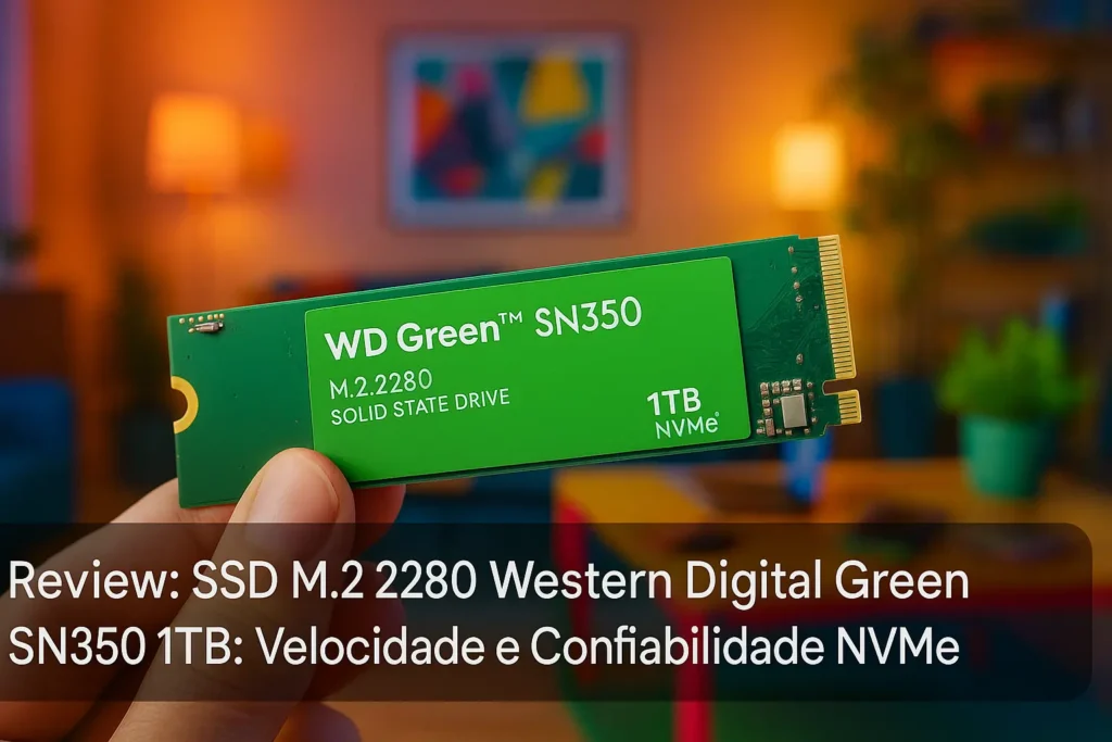 SSD M.2 2280 Western Digital Green SN350 1TB: Velocidade e Confiabilidade NVMe