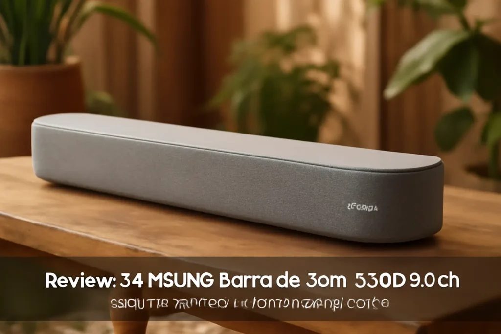 SAMSUNG Barra de Som S60D 5.0ch: Áudio Dolby Atmos e Conectividade Sem Fio
