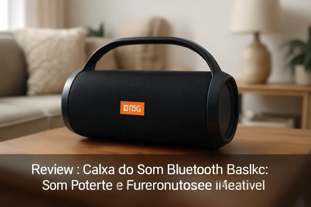 Caixa de Som Bluetooth Basike: Som Potente e Funcionalidade Imbatível