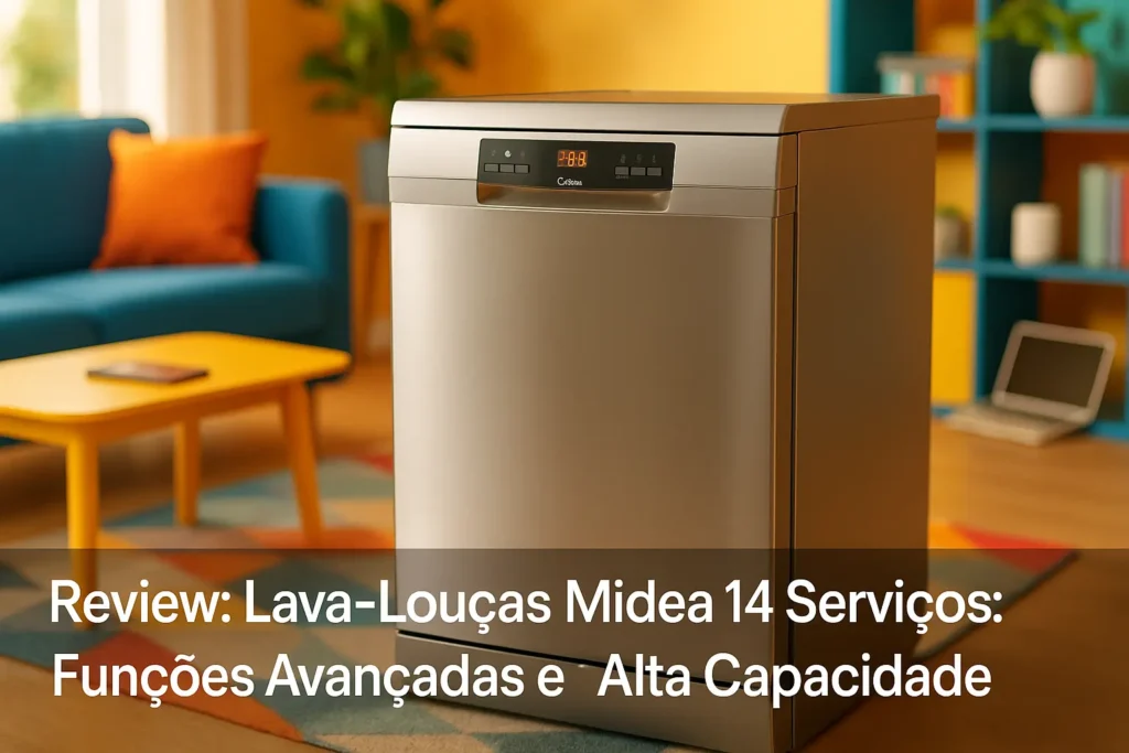 Lava-Louças Midea 14 Serviços: Funções Avançadas e Alta Capacidade