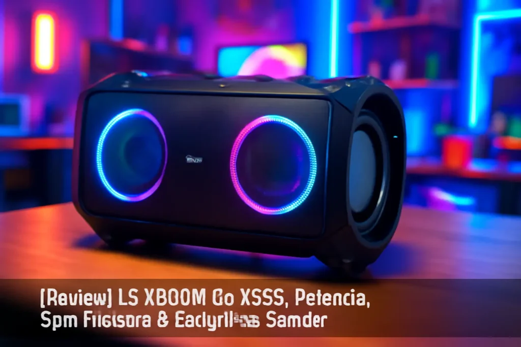 Caixa de Som LG XBOOM Go XG9S: Potência, Som Imersivo e Design Resistente